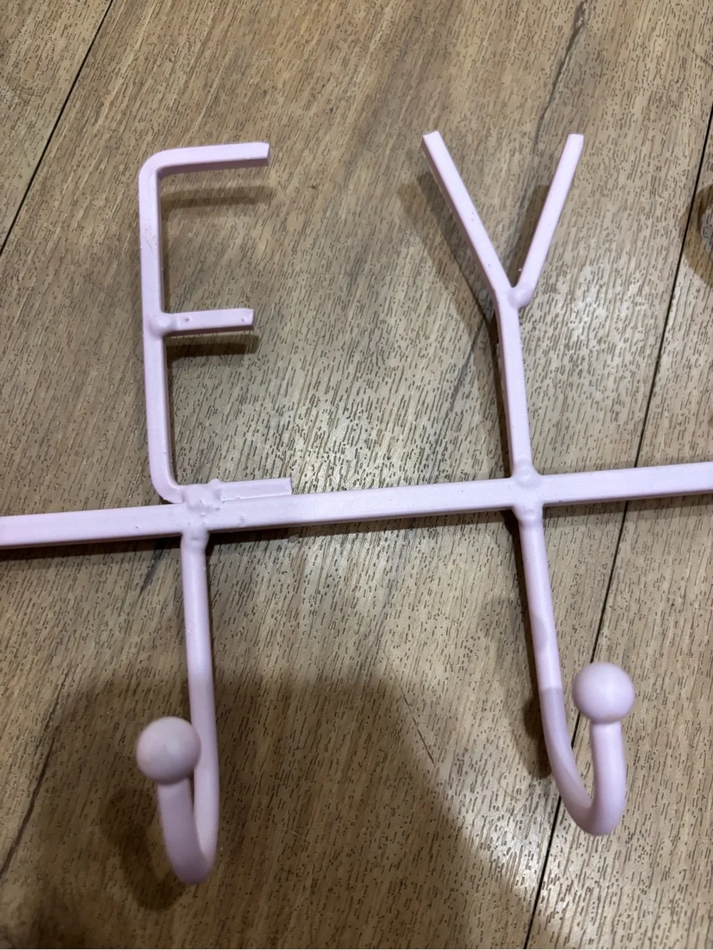 Pink wall key holder